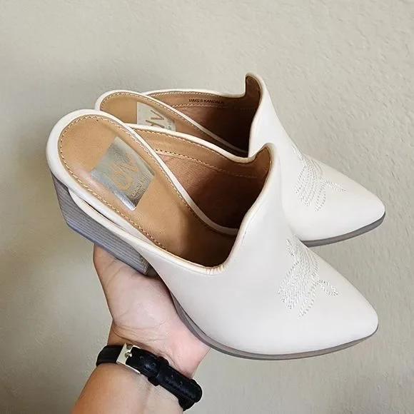 NEW Dv Dolce Vita Kandala Western Mule Boots 6M - Picture 4 of 5